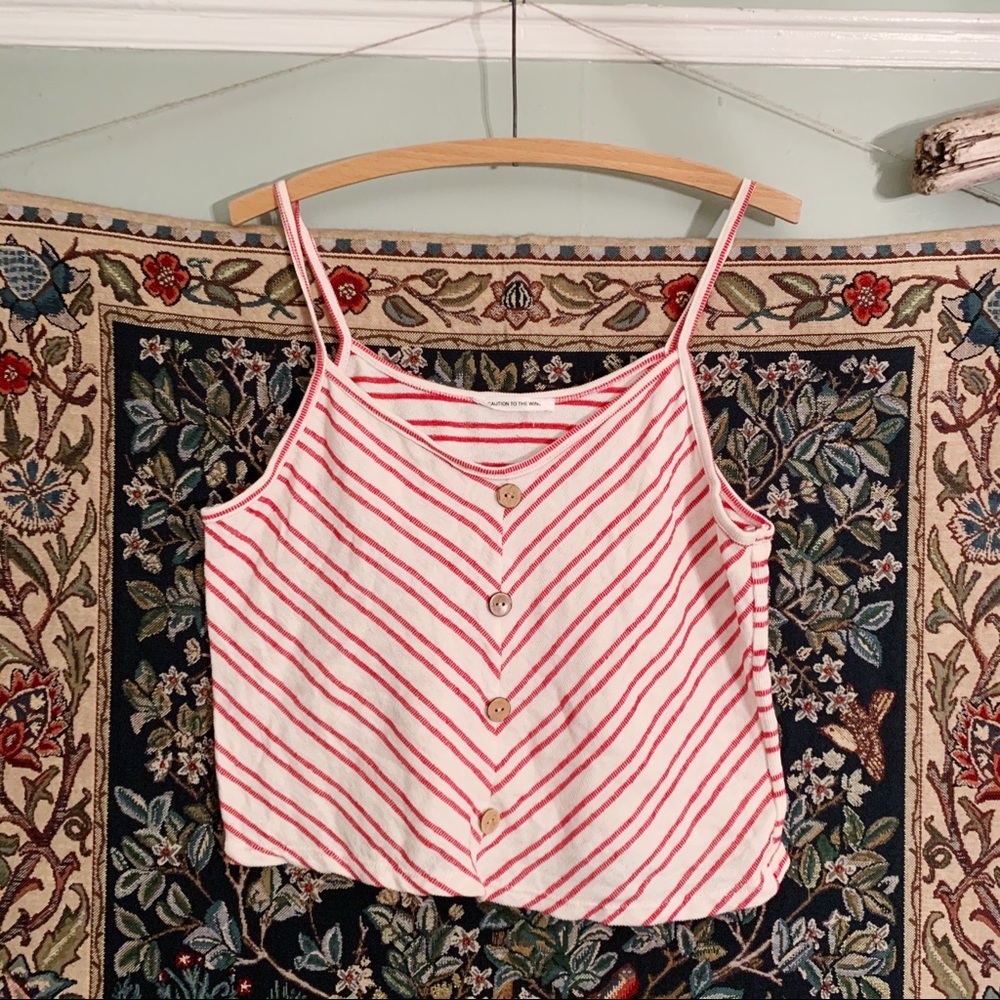 Red/White Striped Tank